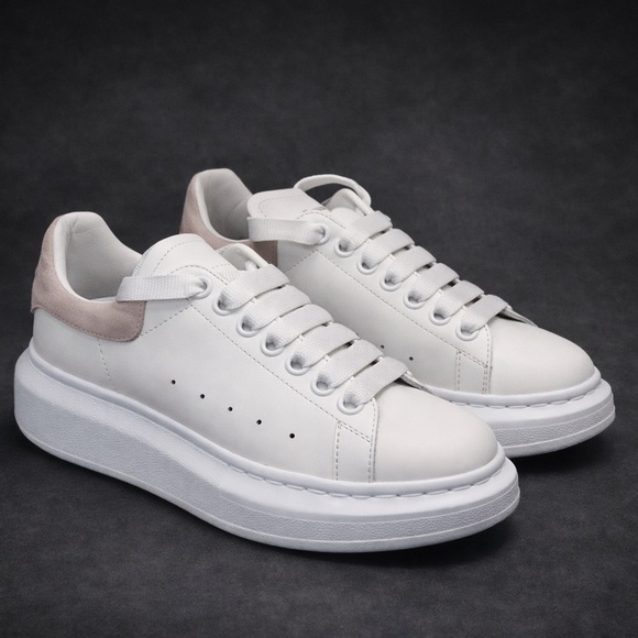 Alexander McQueen Shoes - Alexander McQueen Women's Oversized Suede
Heel Detail Sneakers